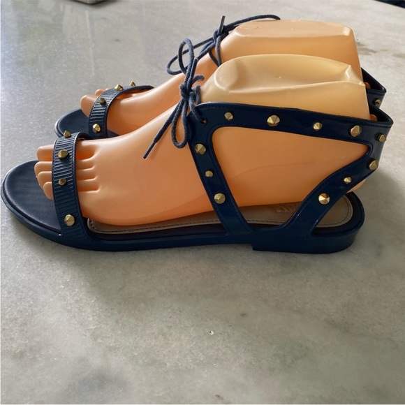 Melissa x Jason Wu Studded blue sandals 8 - Picture 3 of 9